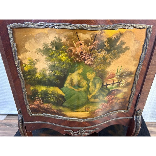 Brass Vintage French Louis XV Vitrine Brass Curio Display Cabinet Made in Spain For Sale - Image 8 of 8