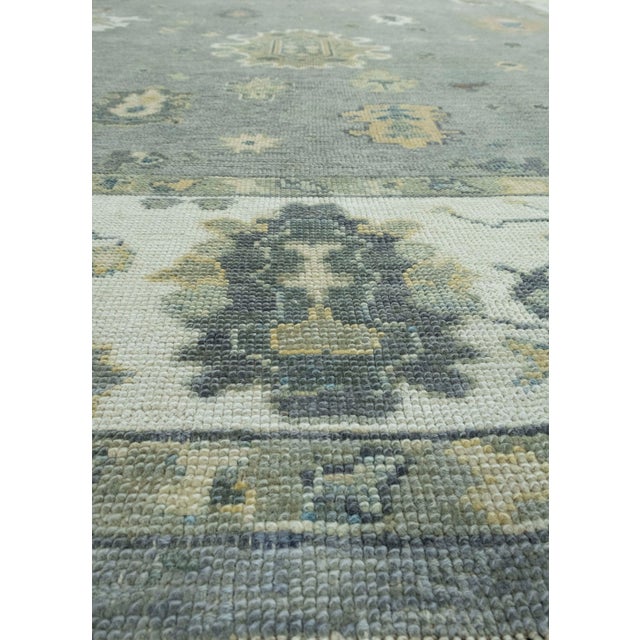 Turkish Oushak Rug 8'9" x 11'4" #18073 For Sale - Image 4 of 8