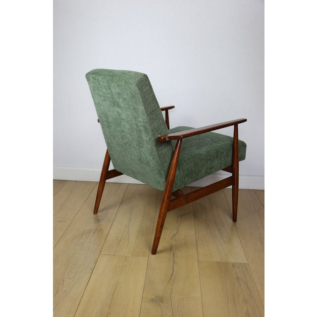 1970s Lis Lounge Chair with Olive Upholstery by Henryk Lis, 1970s For Sale - Image 5 of 11
