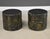 A pair of mid century modern brutalist black top end tables designed by Adrian Pearsall for Craft Associates. Some...