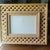Blue Vintage Raw Wood Lattice Framed Floral Oil Painting by L. Tunnell Ooak Cottage For Sale - Image 8 of 18