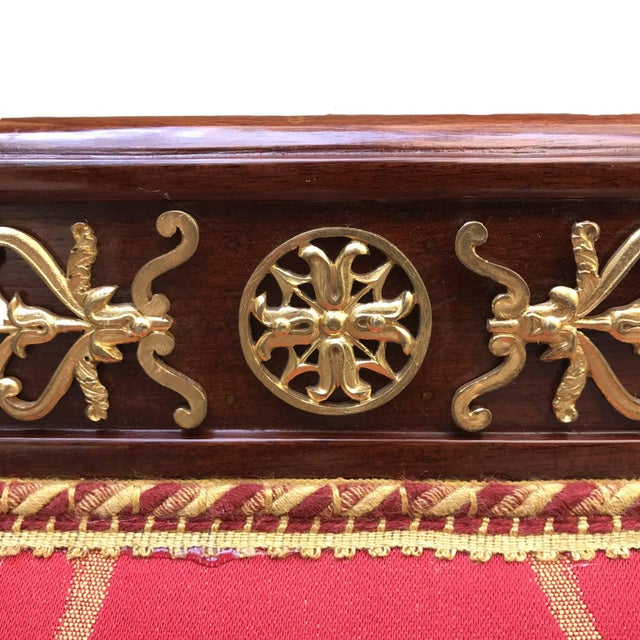 Vintage Empire Mahogany Chairs, Set of 4 For Sale - Image 4 of 7