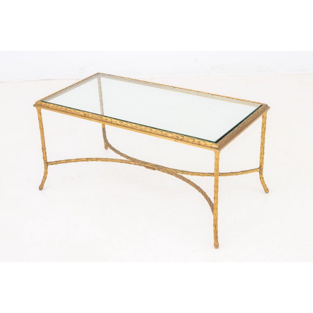 Modern Maison Bagues Gilt Bronze Coffee Table For Sale - Image 3 of 7