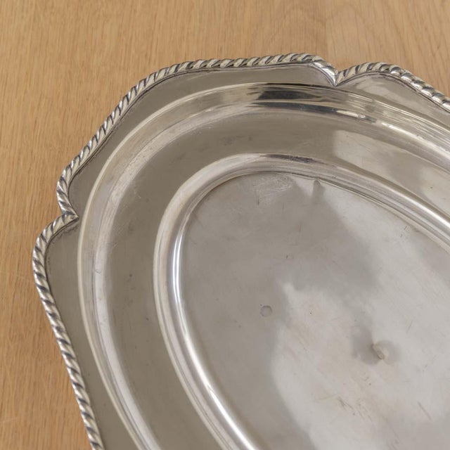 Metal 1940s Alpaca Silver Fish Serving Tray With Lid, Spain For Sale - Image 7 of 16