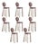 Mary II Bar Chairs with Upholstered Legs by Ottiu, Set of 8 For Sale