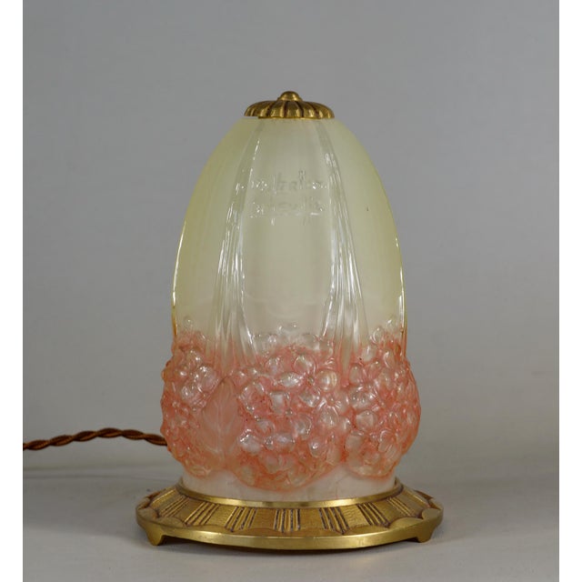 Hettier & Vincent French Art Deco Table Lamp by Hettier Et Vincent & Muller Freres - 1920s France For Sale - Image 4 of 13