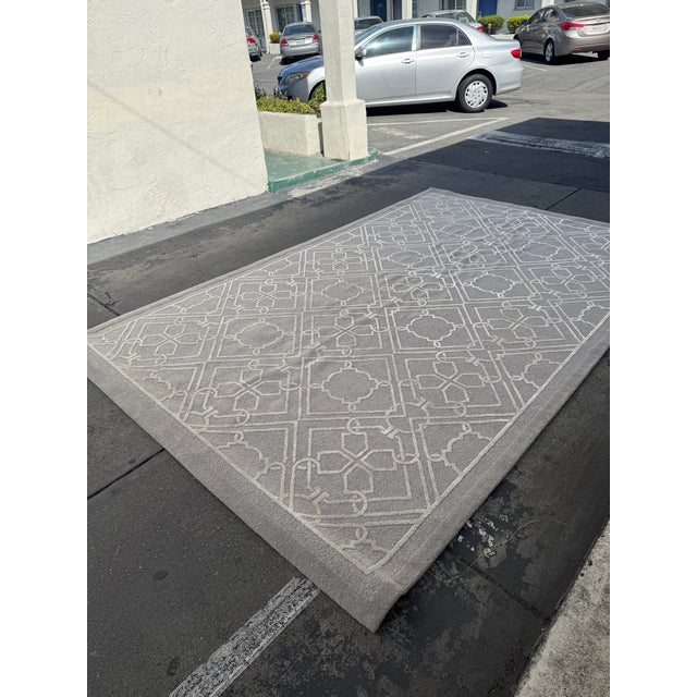 8ft × 12ft 7in Davis & Davis Broadloom Custom Geometric Area Rug For Sale - Image 10 of 12