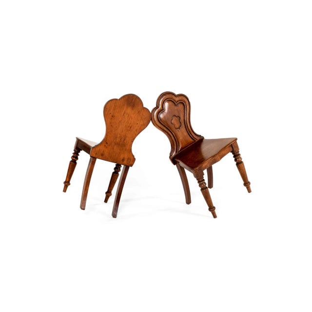 Set of Mahogany Hall Chairs For Sale - Image 6 of 13