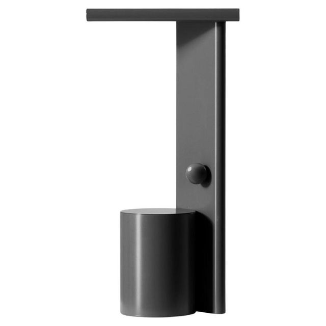 Polyshape Anthracite Aluminium Table Lamp by Ferrerol Babin for Cassina For Sale - Image 13 of 13