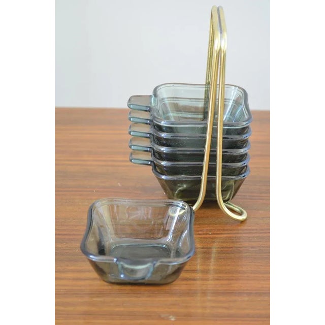 Wilhelm Wagenfeld Vintage Stacking Ashtrays by Wilhelm Wagenfeld for WMF, 1950s, Set of 6 For Sale - Image 4 of 6