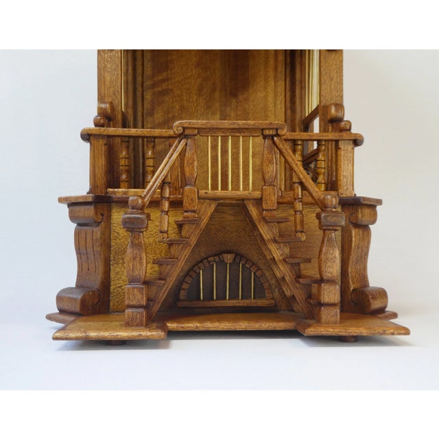 Carved Wood Display Cabinet For Sale - Image 3 of 11