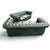Animal Skin Chesterfield Three-Seater Sofas in Green Leather, Set of 2 For Sale - Image 7 of 8