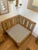 Vintage Oak Corner Lounge Chair With New Upholstered Cushions For Sale - Image 4 of 15