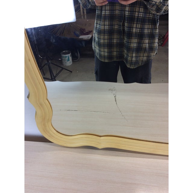 Wood Mid Century French Provincial Style Lowboy Dresser With 9 Drawers For Sale - Image 7 of 12