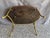 Late 20th Century Mid-Century Brass & Patch Burl Wood Top Oval Table For Sale - Image 12 of 12