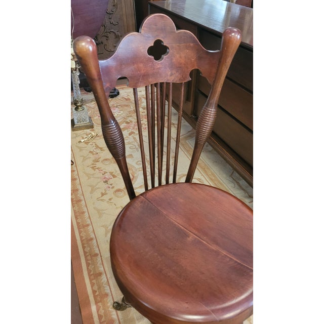 Early 20th Century Fine Antique Adjustable Piano Stool For Sale - Image 4 of 9