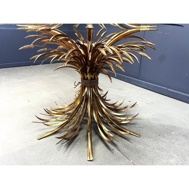 Gold Gilt Metal and Glass Dining Table from Coco Chanel, 1960s For Sale - Image 8 of 10