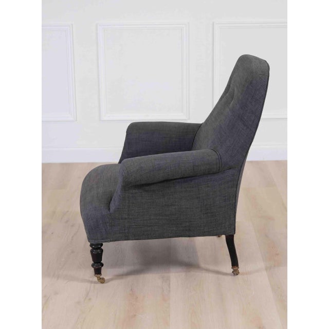 Mid 20th Century Early 20th Century French Grey Armchair, Circa 1910 For Sale - Image 5 of 7