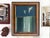 Contemporary “River Moss" Abstract Art in Antique Frame, Transitional Living Room Art by JTS For Sale - Image 3 of 11