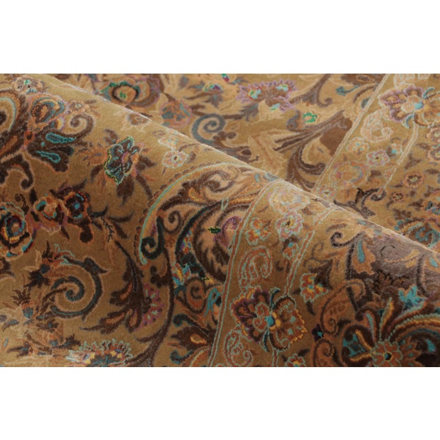 Camel Rug & Kilim’s Modern Persian Style Rug With Florals in Earthy Hues & Jewel Tones For Sale - Image 8 of 9