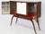 Brown Bar with Slender Legs and Mirrored Interior attributed to Guglielmo Ulrich, Italy, 1952 For Sale - Image 8 of 14