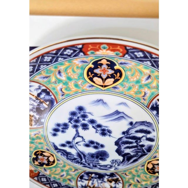 Japanese Imari-Style Framed Wall Plaques – Set of 4, Mid-20th Century For Sale - Image 10 of 11