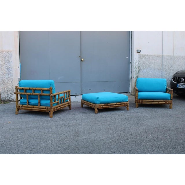 Ming Series Sofa and Armchairs by Colin Morrow for Vivai del Sud, Italy, 1970s, Set of 3 For Sale - Image 9 of 18