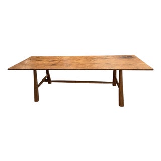 Andrianna Shamaris Midcentury Couture Teak Wood Dining Table For Sale