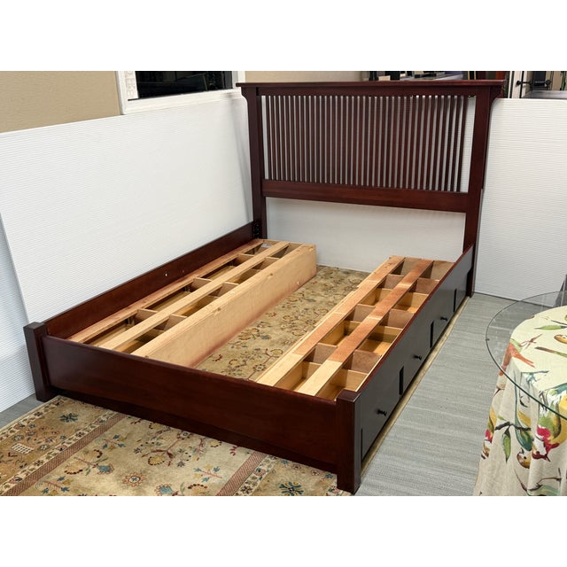 Queen Size Stuart David Storage Bed Frame For Sale - Image 4 of 18