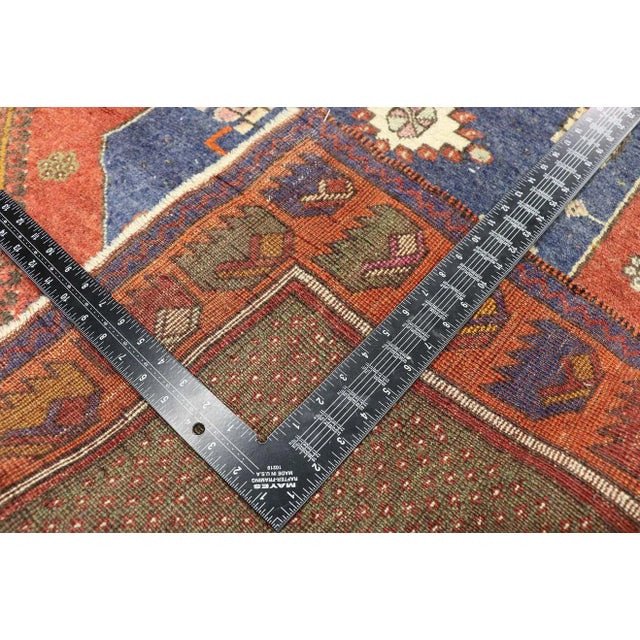 Mid 20th Century Mid 20th Century Vintage Turkish Oushak Rug, 03'05 X 04'08 For Sale - Image 5 of 11