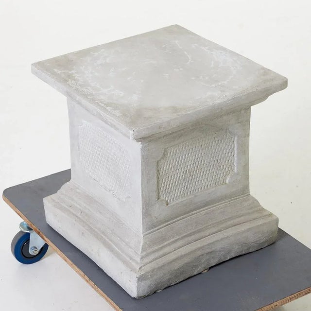 Stone Garden Sculpture of Woman with Baskets, 1920s For Sale - Image 7 of 8