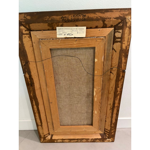 Vintage Koros Original Oil Painting “Portrait of a Child” Big Eye Waif Art, Framed For Sale - Image 10 of 12