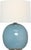 Transitional Thomas O'Brien by Visual Comfort Signature Sao Paulo 29" Table Lamp in Crackled Robin with Linen Shade For Sale - Image 3 of 3