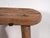 Antique Small Stool in Elm, 1900s For Sale - Image 6 of 7
