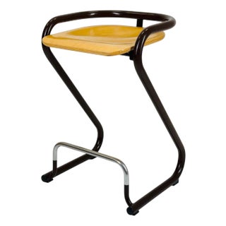 S70 Bar Chair in Black by Lindau and Lindekrantz for Lammhults, 1960s For Sale
