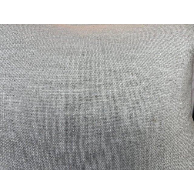 Textile Pair of Printed Floral Linen Pillows For Sale - Image 7 of 7