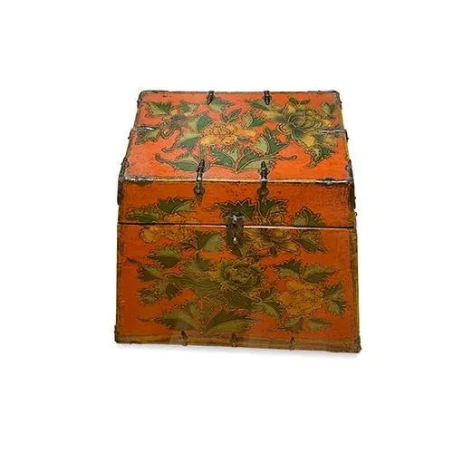 1970s Asian Tibetan Hand Carving Trunk For Sale - Image 4 of 11