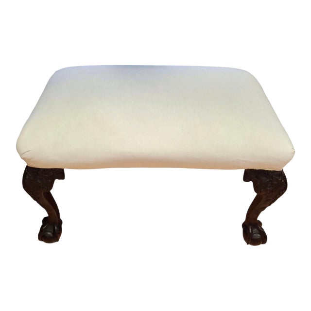 Georgian Style Ball & Claw Foot Bench For Sale