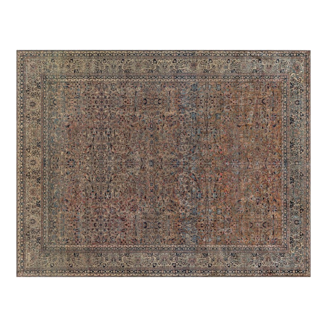 Antique Persian Kashan Rug For Sale