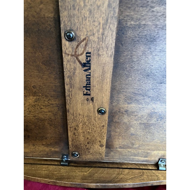Wood 1970s Ethan Allen Vintage Butler Table For Sale - Image 7 of 7