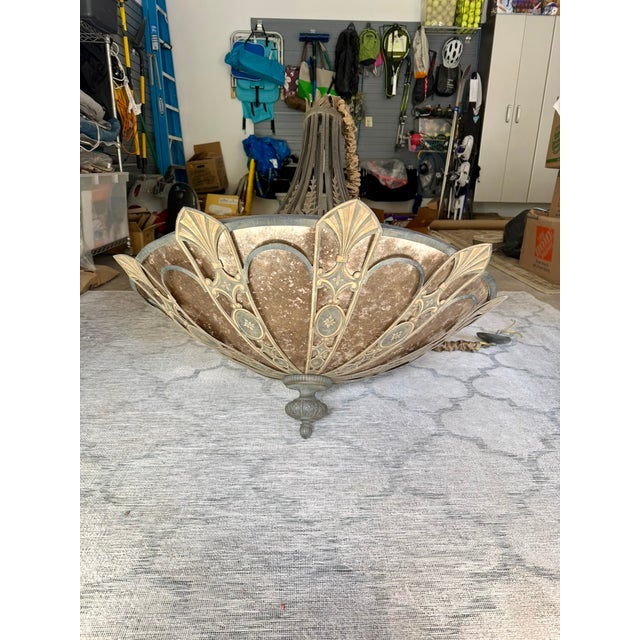 Art Deco Fine Art Lamps Pendant Chandelier For Sale - Image 3 of 6
