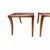 Pair of Solid Walnut Klismos-Style Ottomans in the Manner of T.H. Robsjohn-Gibbings Graceful and sculptural, this pair of...