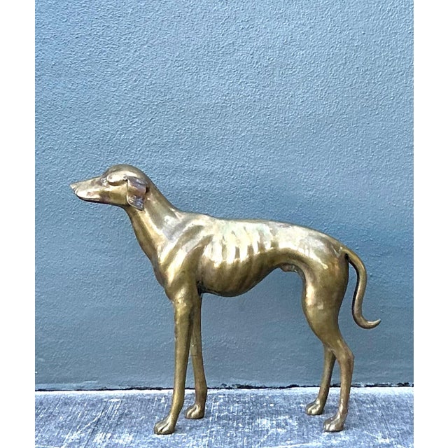 Vintage Monumental Brass Greyhound For Sale In West Palm - Image 6 of 17