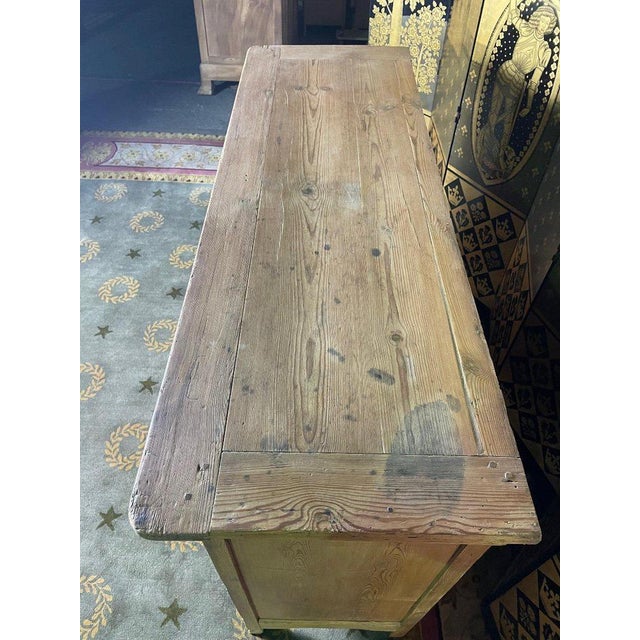 Wood 19th Century Lorrain Low Buffet in Fir For Sale - Image 7 of 11