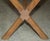 Antique Victorian Oak X Frame Dining Table with Marble Top, 1870s For Sale - Image 12 of 18