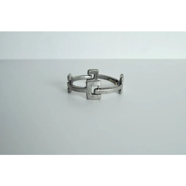 Vintage Danish Pewter Bracelet, 1970s For Sale - Image 6 of 15
