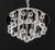Quoizel Chrome and Crystal 4-Light Chandelier For Sale - Image 4 of 6