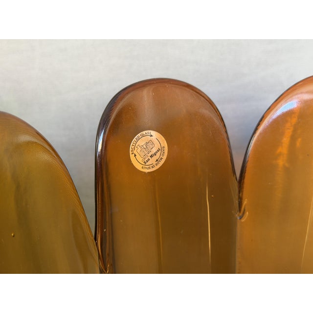 Vintage Handmade Recycled Glass Vases, San Miguel, Spain, 1970s, Set of 3 For Sale - Image 4 of 11