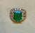 2020s Natural 4.2 Ct Emerald Cut Emerald & Diamond Ring 18 Karat Yellow Gold For Sale - Image 5 of 8