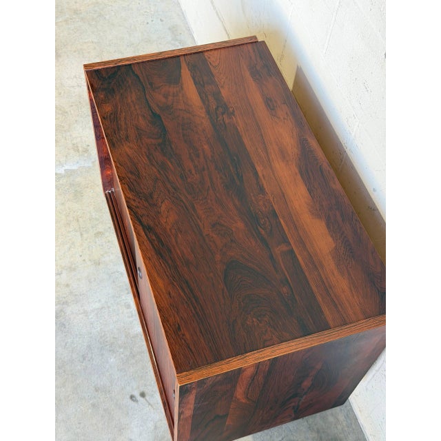 Rosewood Sliding-Door Sideboard Danish Mid-Century Modern 1960s For Sale In Los Angeles - Image 6 of 11